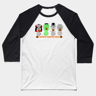 Manatee Monster Mash Baseball T-Shirt